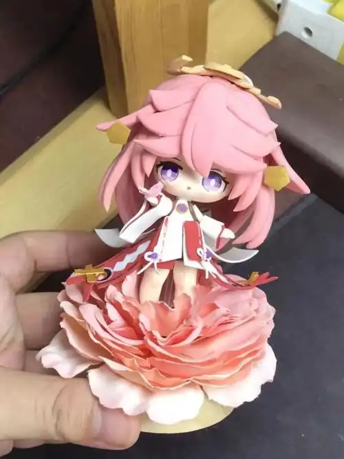 粘土手办  #手作  #原神  #粘土  #粘土手机壳  #超轻粘土  #八重神