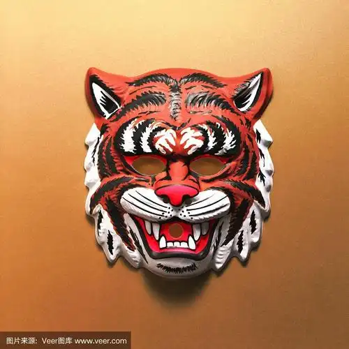 凶猛的老虎面具
