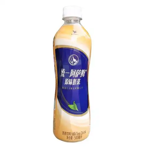 新货统一阿萨姆原味奶茶300ml500ml15瓶装整箱超值装即调味茶饮料