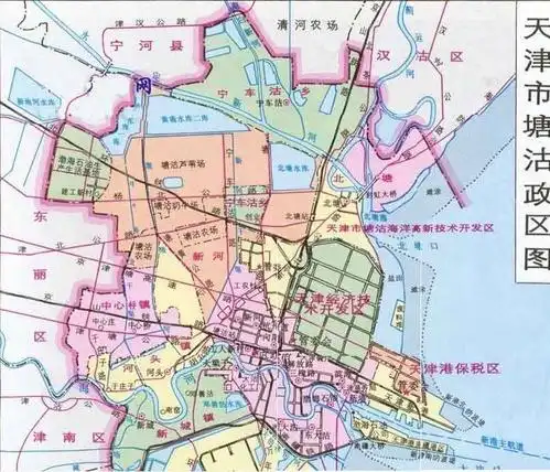 天津塘沽区地图_高清版_下载-政区地图