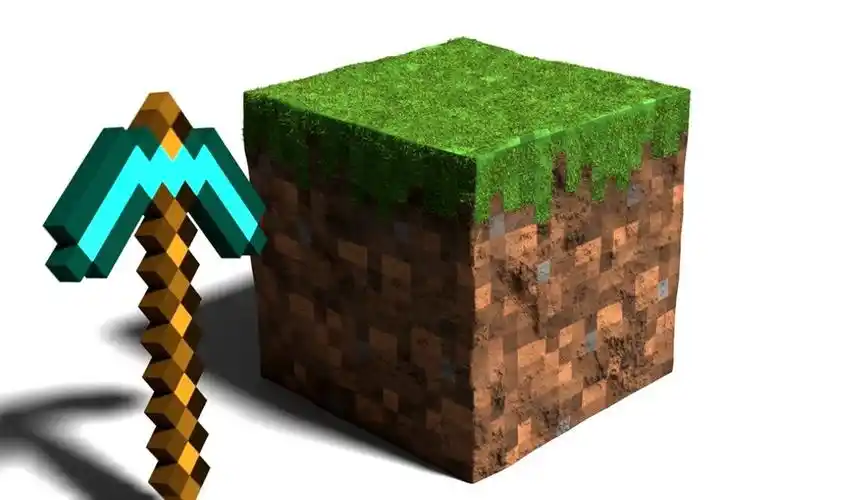 《我的世界》3d动画:钻石镐vs草地!