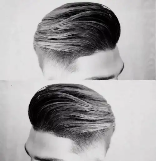 今日分享男士侧分背头.