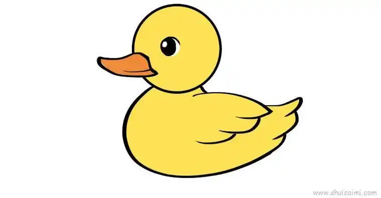 小鸭子怎么画简单漂亮 卡通鸭子简笔画步骤图片大全简笔画鸭 简笔画