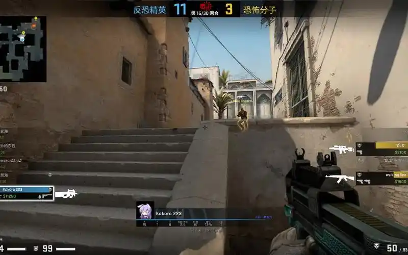csgo传世经典之低头躲子弹