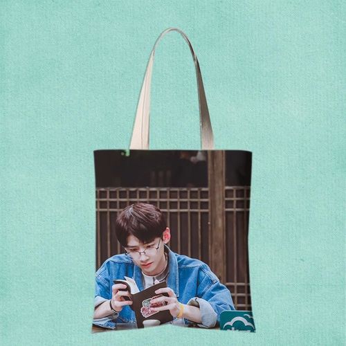 白敬亭男明星写真帆布袋定制大容量环保学生补习包同款女生日礼物