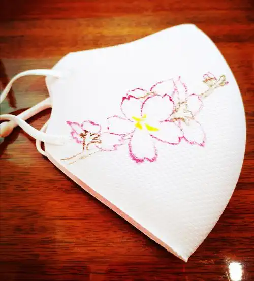 抗击病毒口罩樱花手绘教程