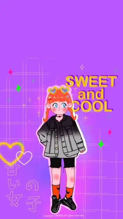 ins风壁纸可可爱爱没有烦恼少女心万岁 @野原柒