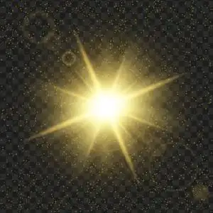 闪光的黄色闪耀的星星, 效果图形光照片