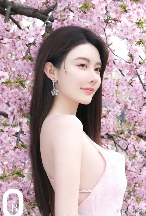 近日,青春女星周麟嘉在社交平台分享一组的照片,并留言:"烂漫时节".