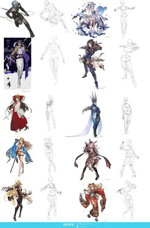 作业:盒子概括人体—动漫人体结构画法 - ccc-ht-34-039 - 轻微课