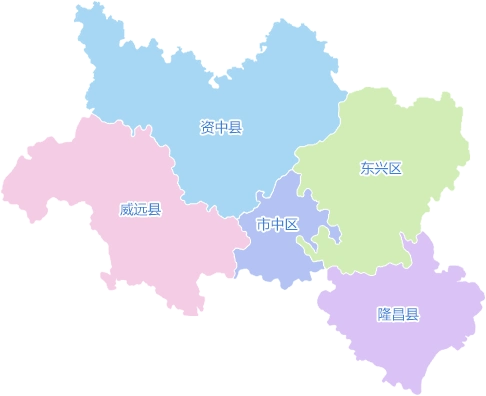 现内江市所辖县(市,区)除隆昌市外,均属四川省第二行政督察区(治地