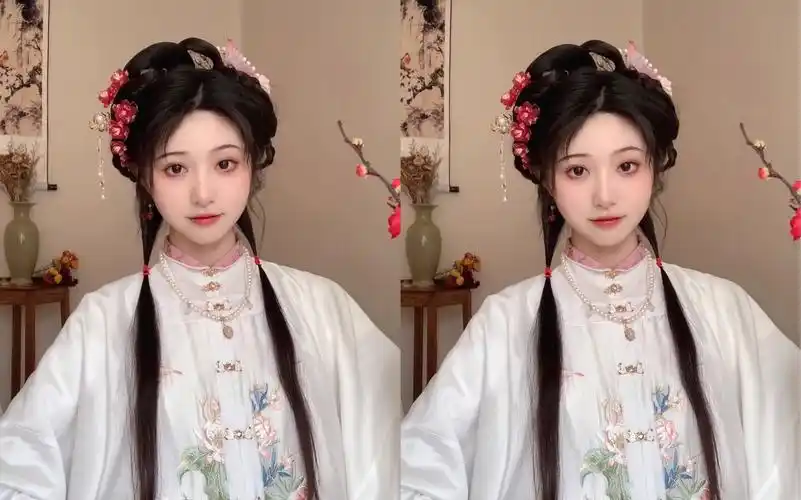 汉服发型教程|全真发无发包!温婉日常百搭明制国风编发