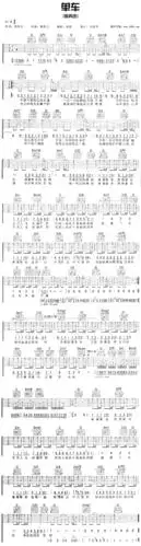 陈奕迅《单车》吉他谱