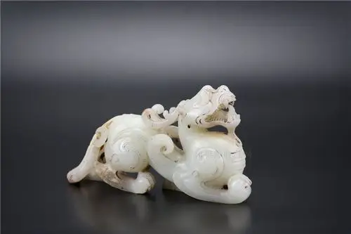 汉代和田羊脂白玉貔貅