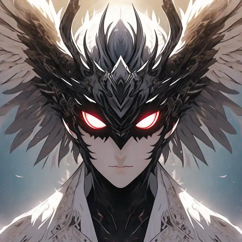 94 尝试了一组新风格的头像创作,一半天使的温柔,一半恶魔的叛逆