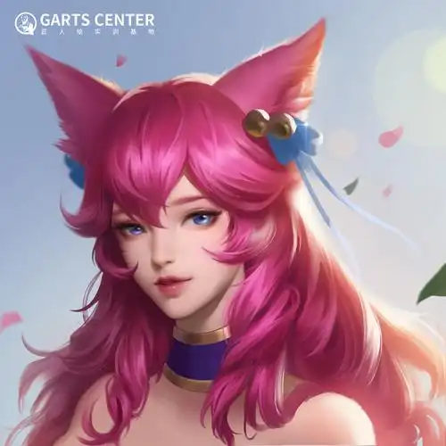 英雄联盟中九尾妖狐阿狸的灵魂莲华皮肤