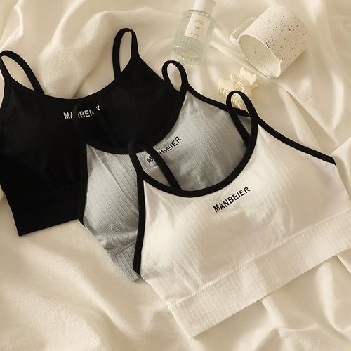 内衣学生初中女学生内衣女夏天薄款美背运动小背心少女文胸发育期