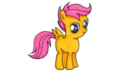 儿童简笔画 : 画一匹漂亮的小马醒目露露,小马宝莉简笔画!