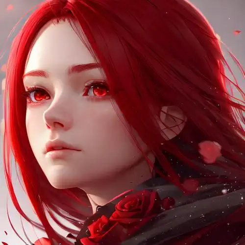 头像红色系玫瑰女霸气高冷
