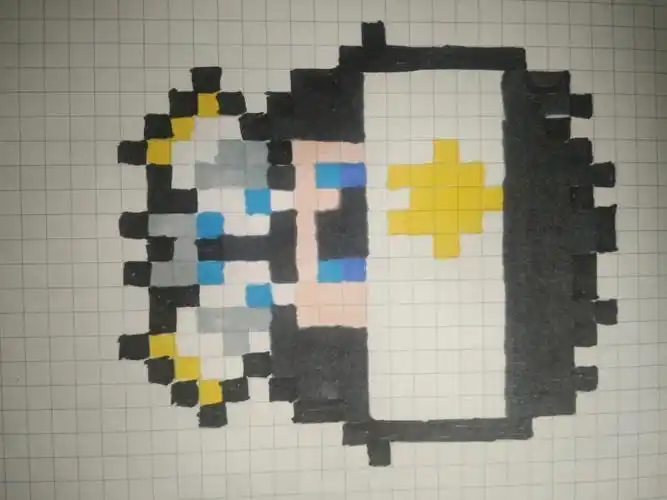 最近迷上了画像素画,这是雷狮不良团的[doge]#凹凸世界像素画  #雷狮