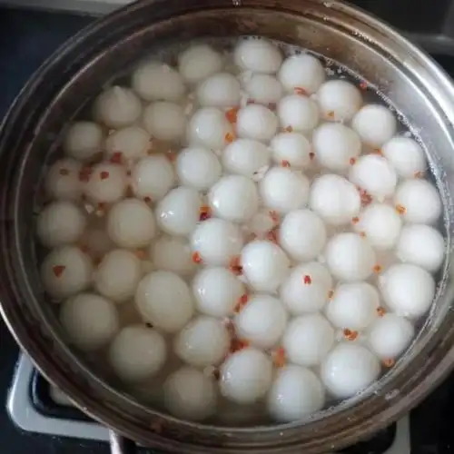 桂花酒酿小汤圆,软软糯糯,香甜润滑