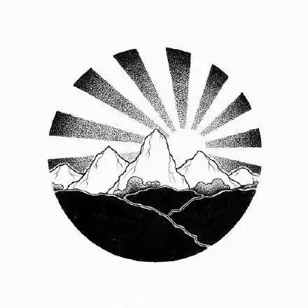 很适合大家的临摹练习哦干净利落的线条形成了强烈的黑白对比画面线条