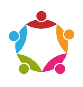 团队 5 人标志照片