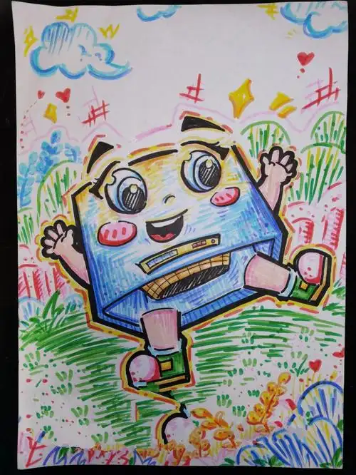 儿童拟人简笔画|抽烟机