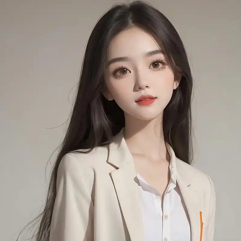 职业头像|白色西装&黑长直 #ai绘画 #图文扶持计划入口  - 抖音