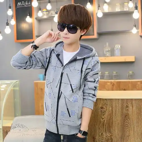 17青少年开衫12初中学生卫衣13运动上衣14岁男孩外套15大童春秋装