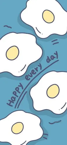 背景/小清新ins/油画插画/锁屏壁纸/可爱套图/平铺简约/励志文字/手机