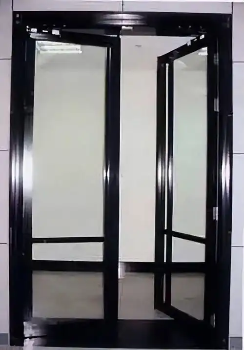 不锈钢玻璃地弹门