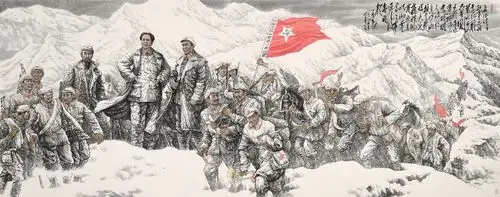 展讯:著名画家孟繁静红色题材国画精品展(北京宋庄)