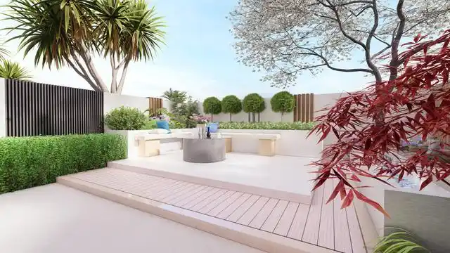 今天分享一期40平的花园设计.