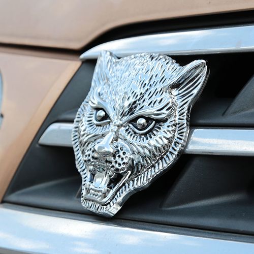 金属汽车中网标捷豹xfl车贴xel改装车头标装饰贴猎豹车标豹子头标