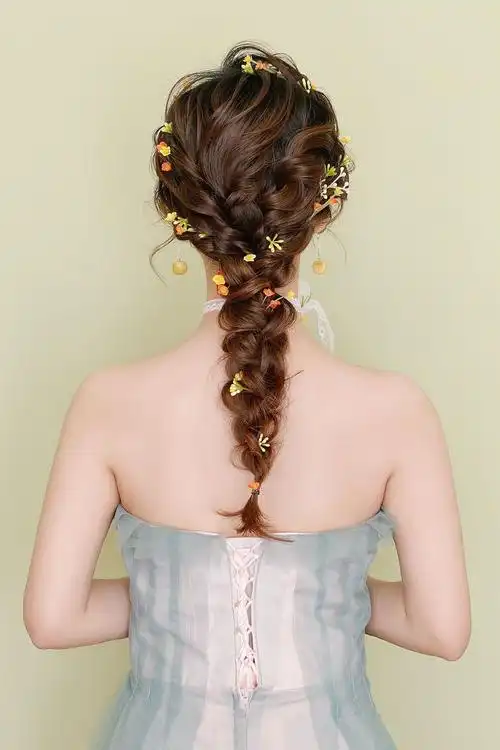 日系纹理新娘造型