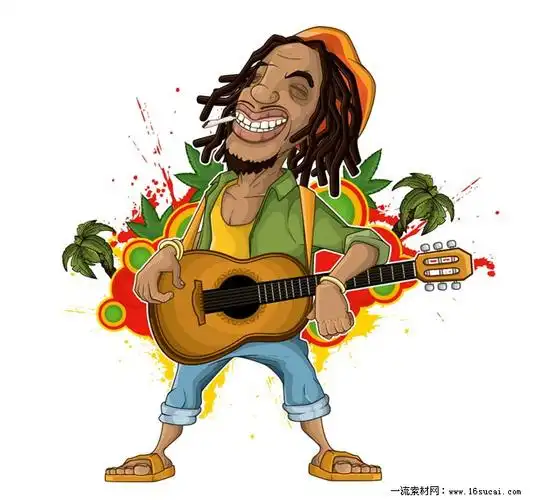 关键词: 卡通人物卡通插画摇滚音乐吉他乐器乐手夏威夷矢量素材
