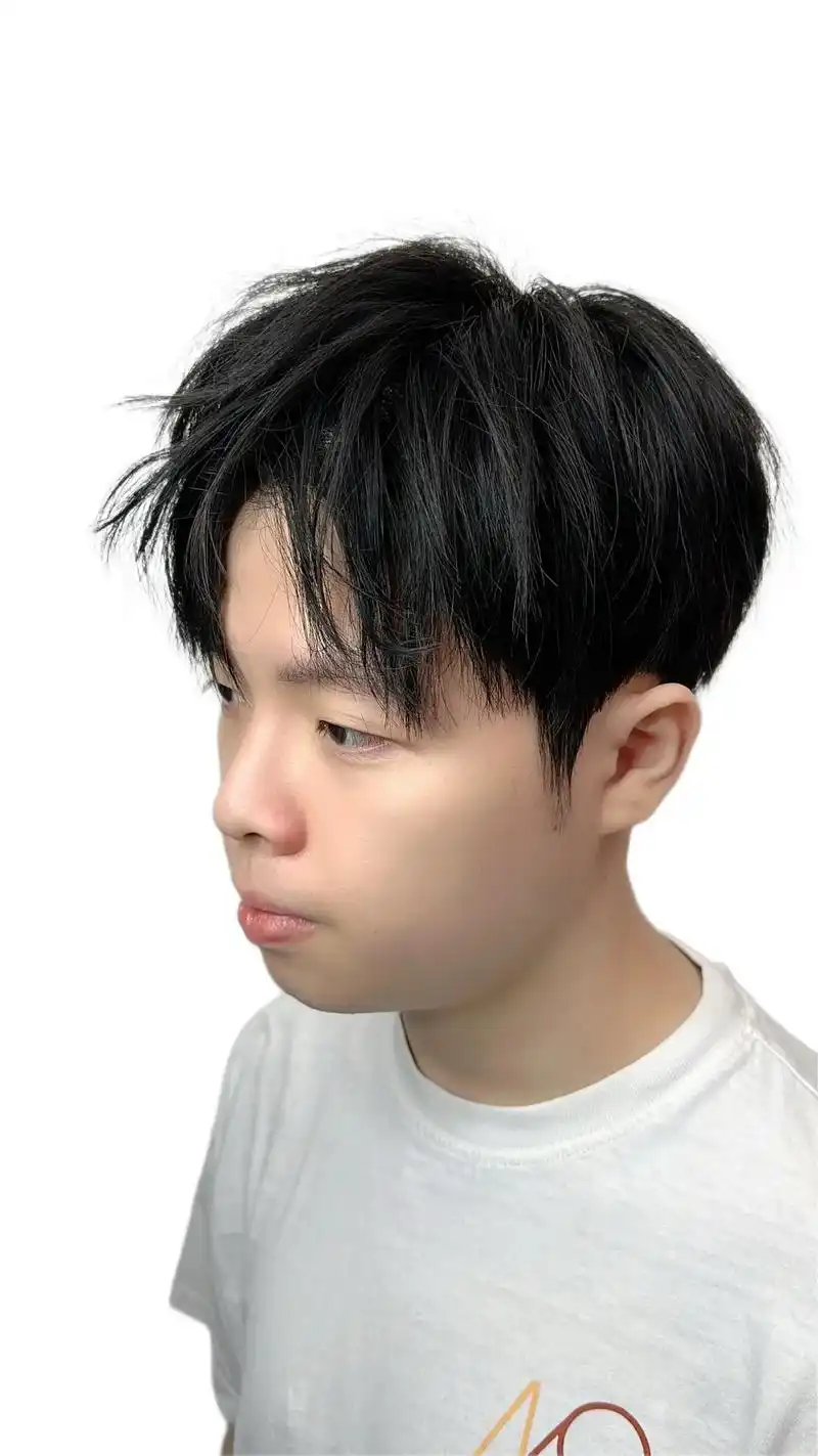 韩式服帖烫发根烫