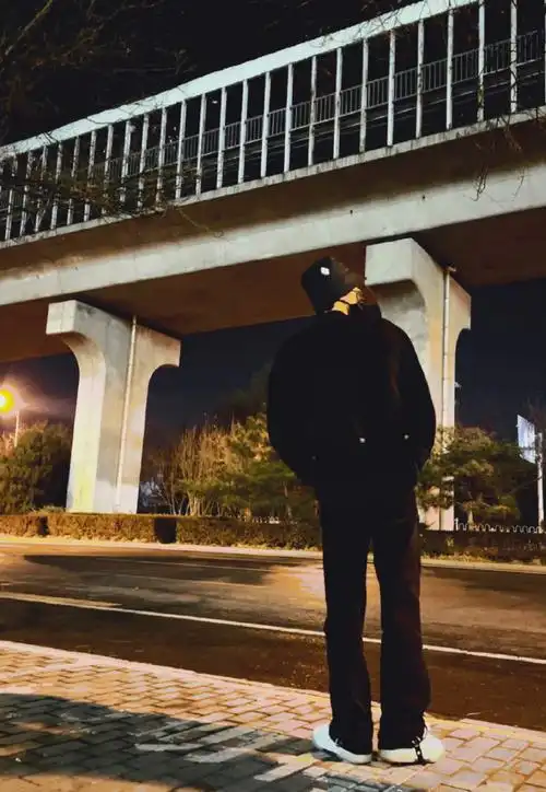 刘耀文夜色氛围感随拍