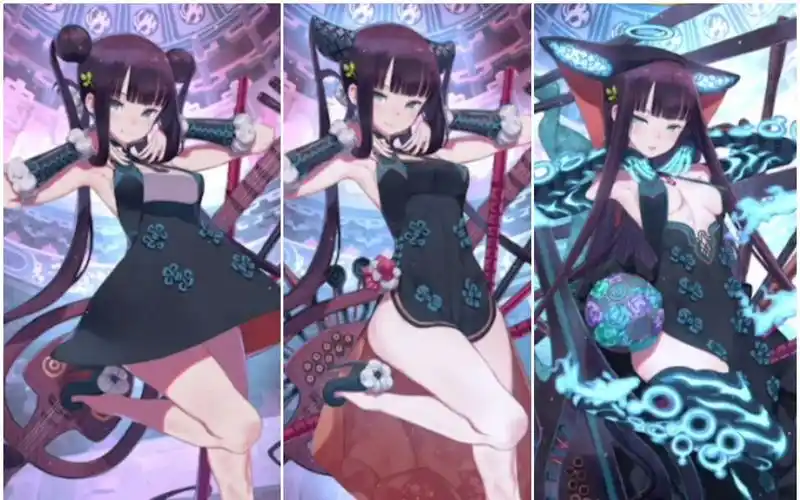 【fate/go日服】新从者《杨贵妃》三种形态技能&宝具演出