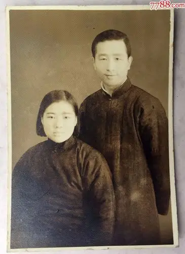 民国夫妻合影照-价格:15元-se42727769-老照片-零售-7788收藏__中国