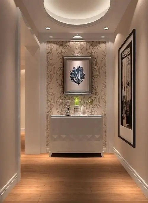 简约风格玄关背景墙设计装修效果图