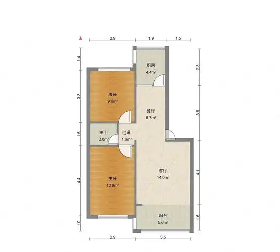 两室两厅 南北通透 h户型 采光好,居安西小区二手房,97万,2室2厅,1卫