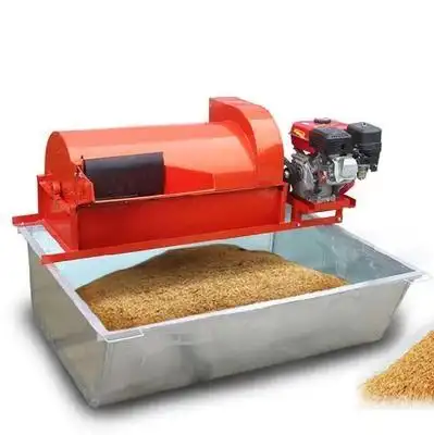 新品全喂入水稻打谷机落地式调节汽油机扶禾器室外立式z神器打定