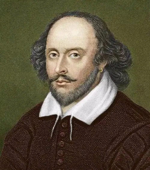 文学家,戏剧家威廉·莎士比亚肖像作家和剧作家威廉·莎士比亚的肖像