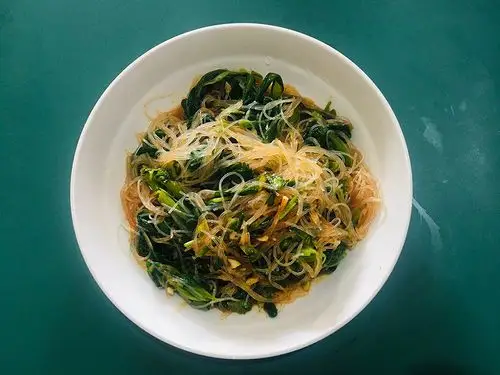 凉拌酸辣青菜粉丝