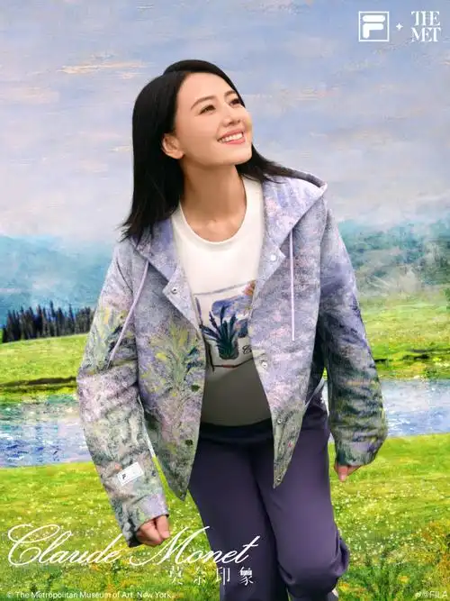 fila时尚运动代言人高圆圆##油画风穿搭##fila时尚艺术风##fila莫奈