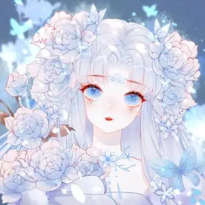 白色琉璃的梦境 浅色系女生头像,古风女头
