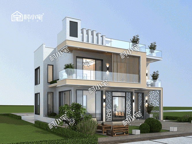 今天给大家带来的这幢别墅符合当今审美趋势浅色系为主,整体简洁美观