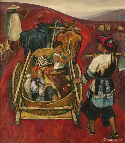 红色的高原_油画_姚钟华作品展_姚钟华在线作品_姚钟华官方网站-雅昌